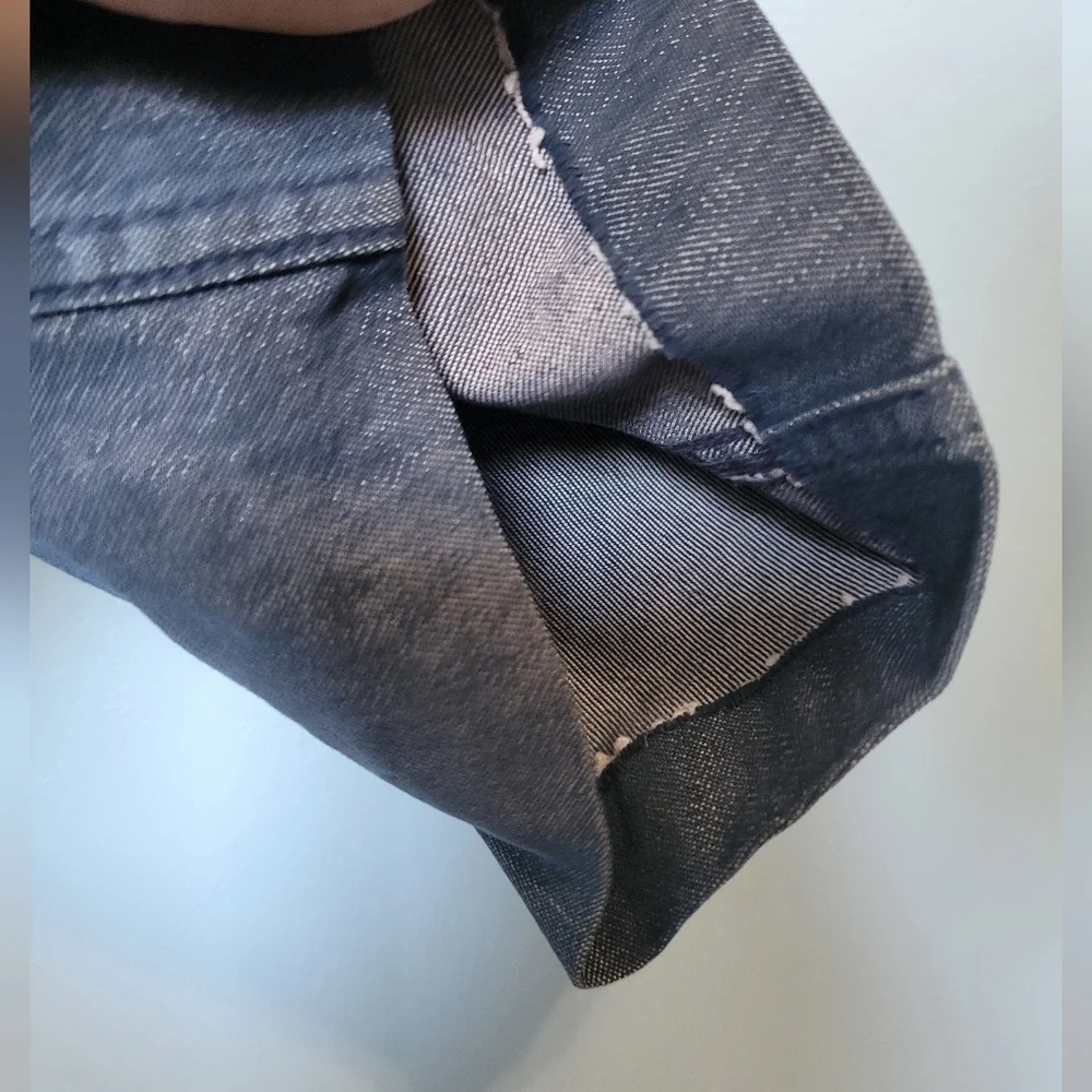 Vntg Levi's With A Skosh More Room Blac Tab Pants Blue W 36